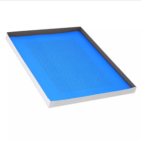 Globe Scientific Label Sheets, Cryo, 9.5mm Dots, for 0.5-1.5mL Tubes, 20 Sheets, 192 Labels per Sheet, Blue, 3840PK LCS-D95B